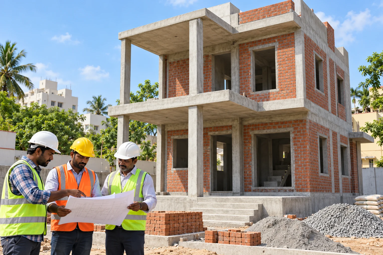 Illustrative residential construction and drawing review